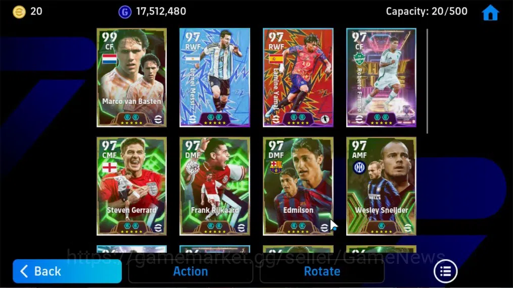 eFootball Accounts Android|Epic Marco van Basten,Gerrard,Edmilson,Rij image 7