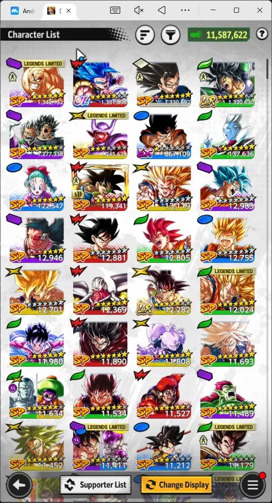 Dragon Ball Legends Accounts Android | Lvl 149|11.5M Total Power|161 CC|2 UL|2 image 13