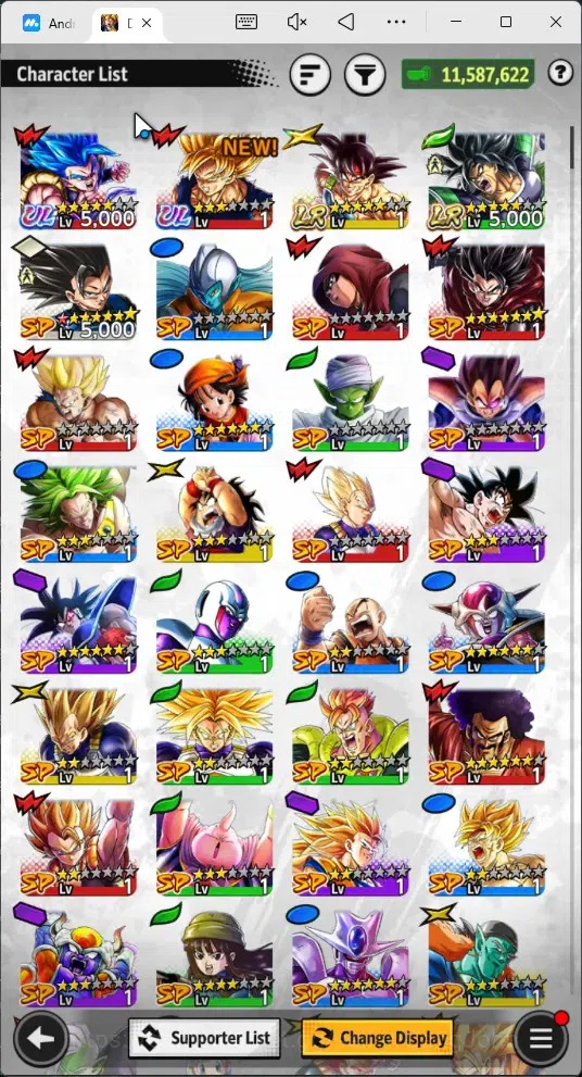Dragon Ball Legends Accounts Android | Lvl 149|11.5M Total Power|161 CC|2 UL|2 image 14