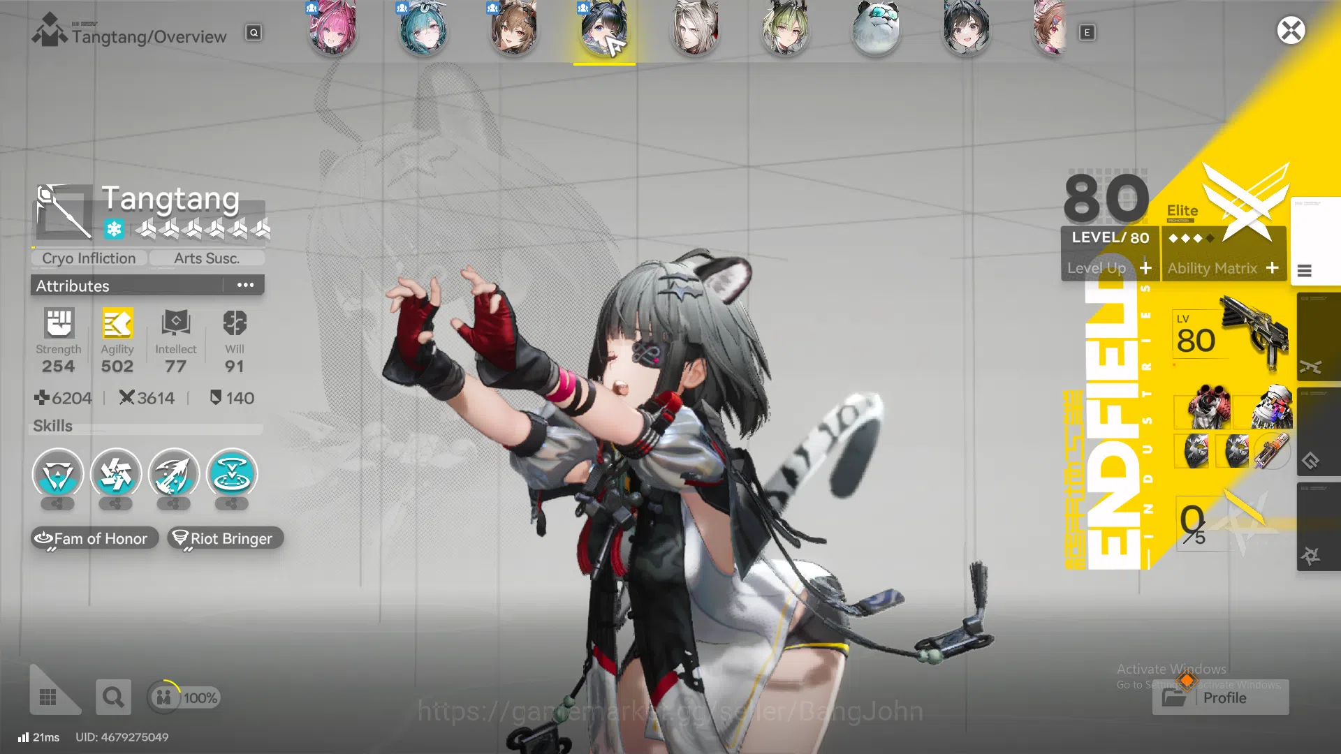 Arknights: Endfield Accounts ASIA | 4Limit+1Sign |Laevatain p1 Sign,Yvonne,Gilberta,Tangtang Lastrite,Lifeng,Pogra,Ardelia 3