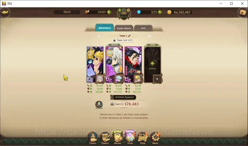 The Seven Deadly Sins: Grand Cross Accounts Global|1,8M CC|130 LS 272 DM|2 LR+8 UR|Brunhild,El image 8