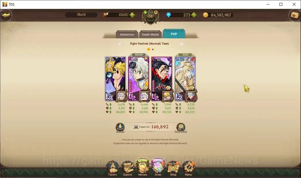 The Seven Deadly Sins: Grand Cross Accounts Global|1,8M CC|130 LS 272 DM|2 LR+8 UR|Brunhild,El image 9