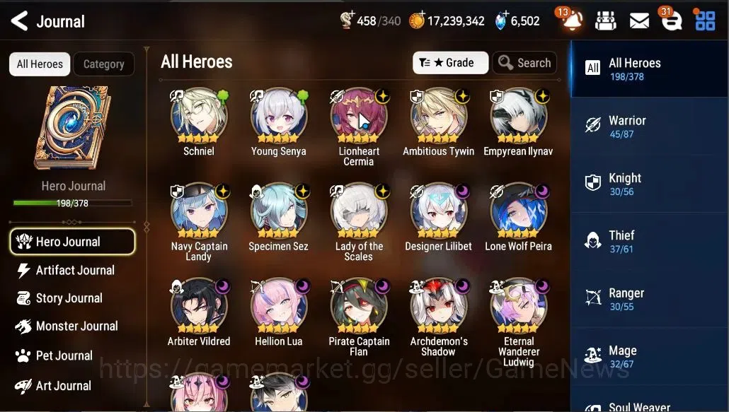 Epic Seven Accounts GLOBAL UNVERIF|New Era|15 ML(LOTScales,EIlynav,LWP image 10