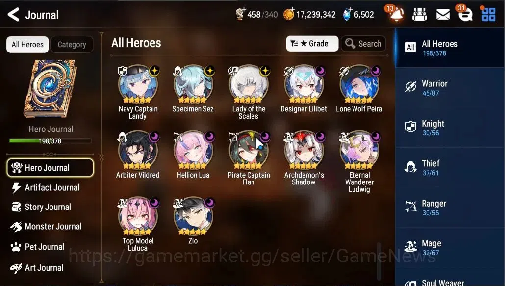 Epic Seven Accounts GLOBAL UNVERIF|New Era|15 ML(LOTScales,EIlynav,LWP image 11