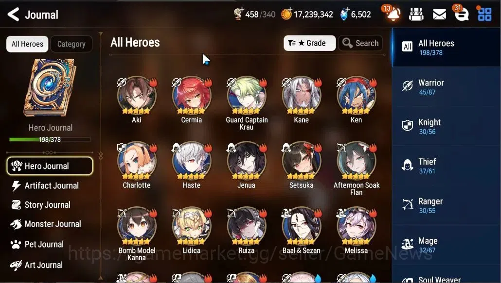 Epic Seven Accounts GLOBAL UNVERIF|New Era|15 ML(LOTScales,EIlynav,LWP image 5