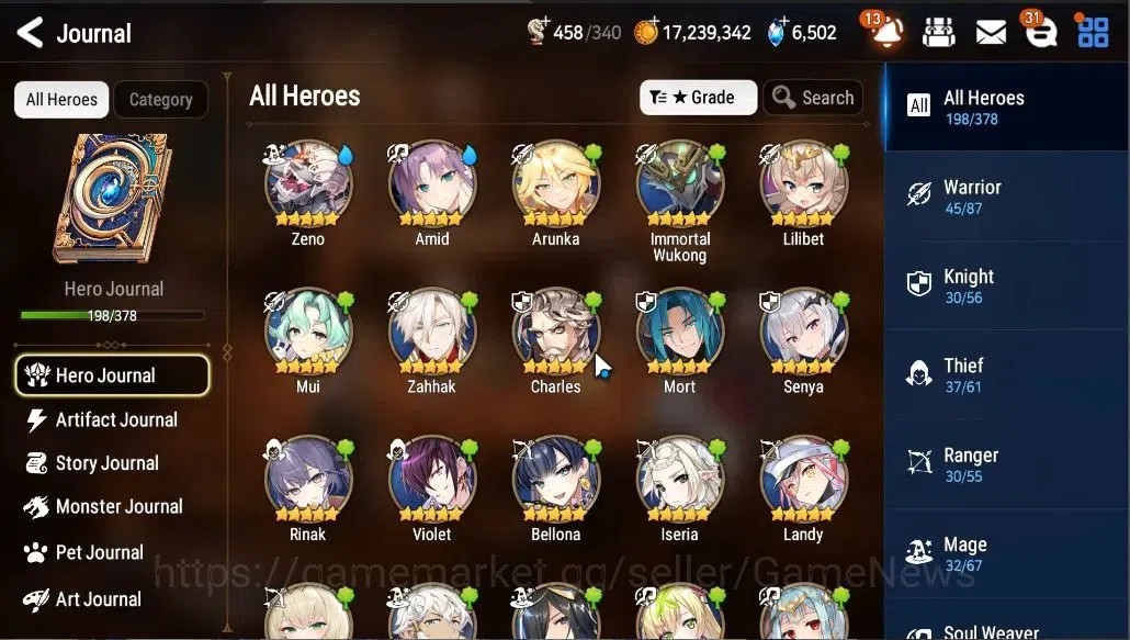 Epic Seven Accounts GLOBAL UNVERIF|New Era|15 ML(LOTScales,EIlynav,LWP image 8