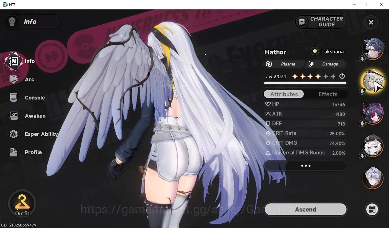 Neverness to Everness Accounts GLOBAL SEA|HL 44|TL 32|3 Limited 4