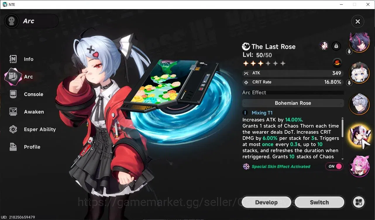 Neverness to Everness Accounts GLOBAL SEA|HL 44|TL 32|3 Limited 9