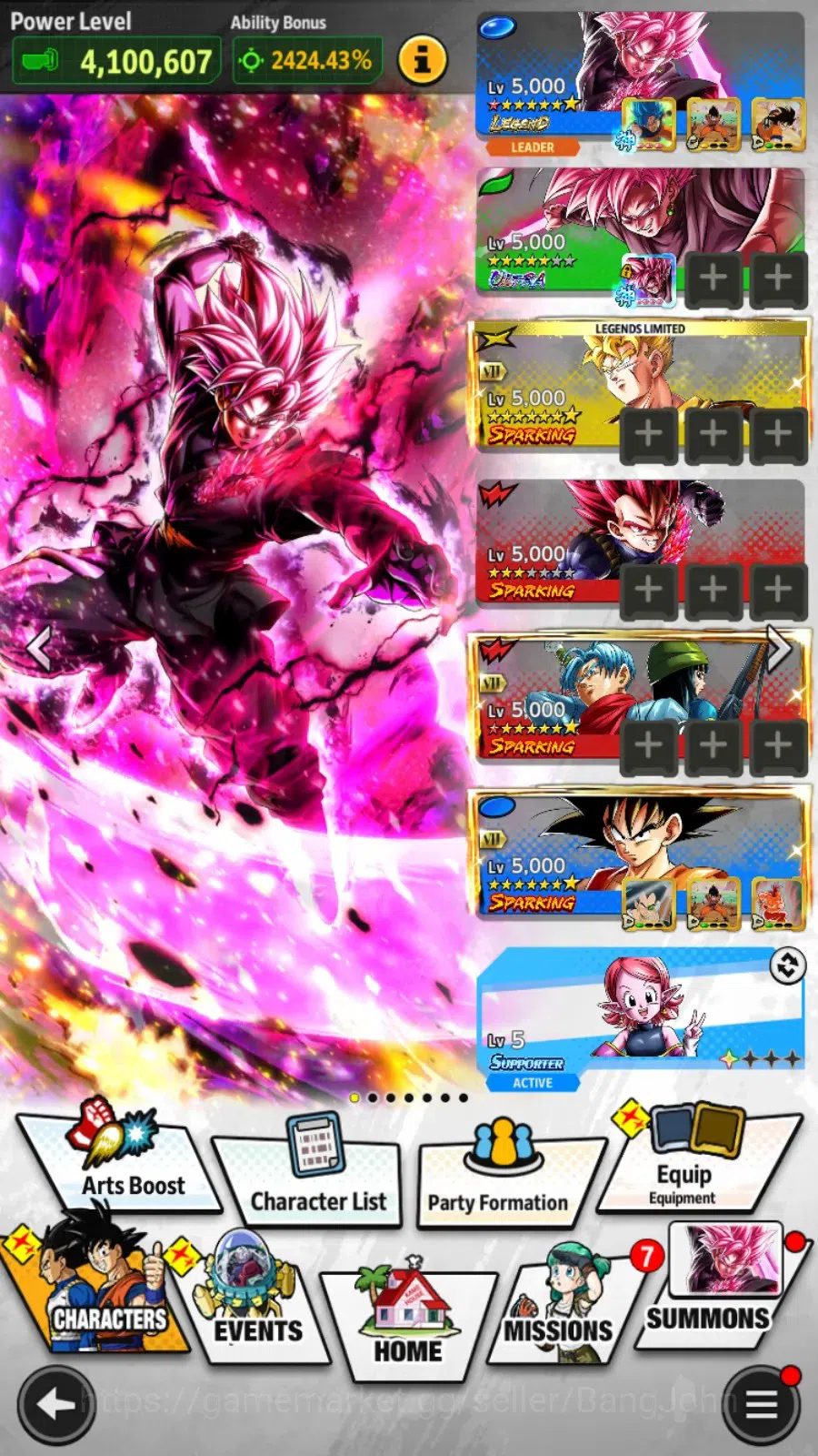 Dragon Ball Legends Accounts Android | Lvl 147|29M Total Power|35K CC|1 LR|2 UL image 7