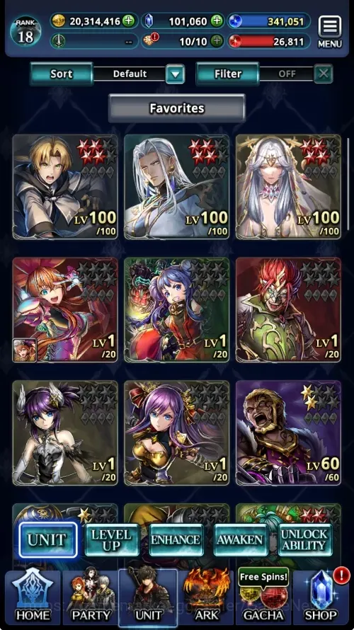 Last Cloudia Accounts Endgame Global|Rank 18|101,060 Crystal|Collab (Rudeus Greyrat) +Top Unit (Telestio,G Lilaha,etc)|2 1