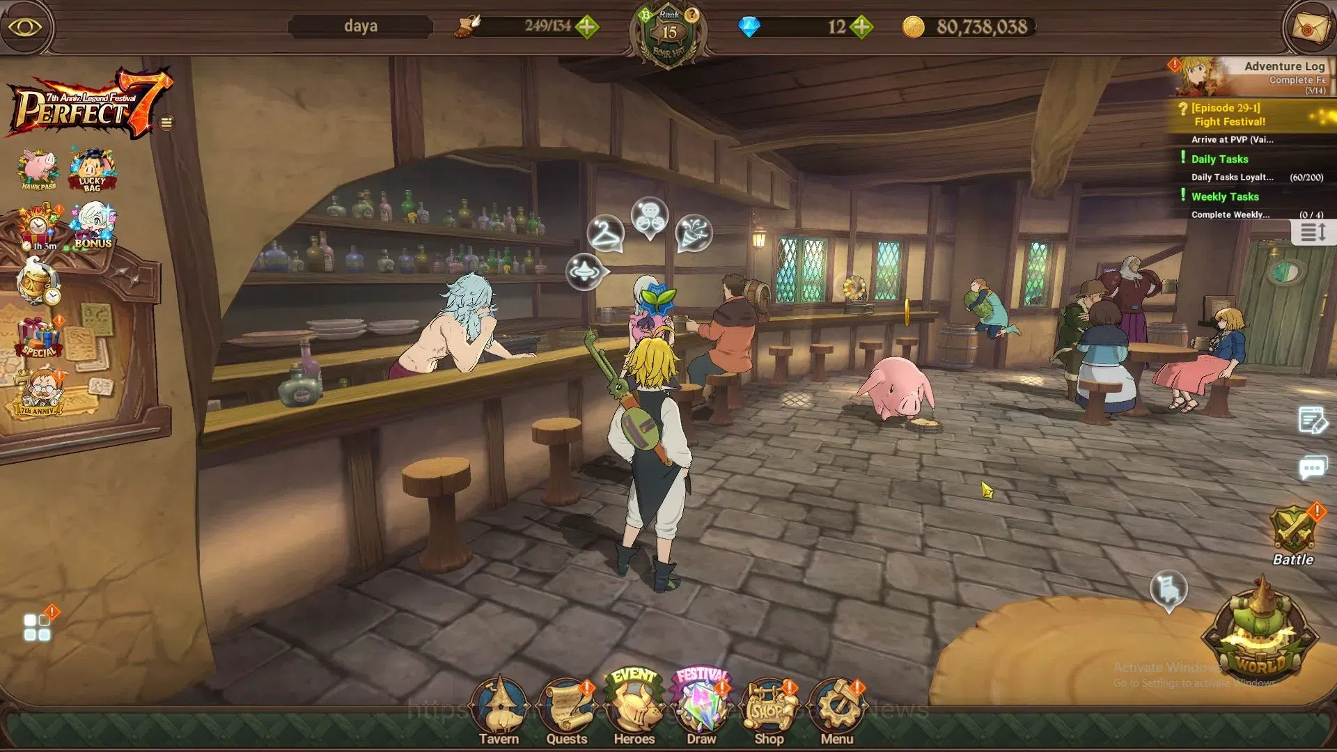 The Seven Deadly Sins: Grand Cross Accounts Global|518K CC|30 LS+12 DM|1 LR 5 UR|Elizabeth,Nem image 1
