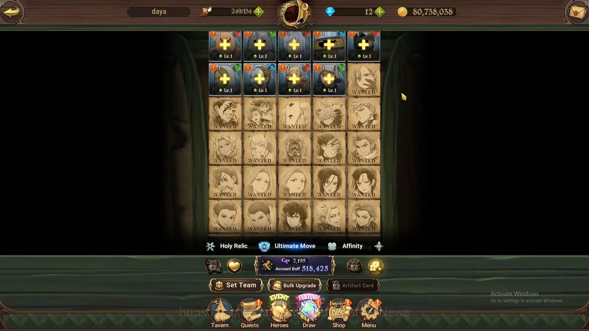 The Seven Deadly Sins: Grand Cross Accounts Global|518K CC|30 LS+12 DM|1 LR 5 UR|Elizabeth,Nem image 11