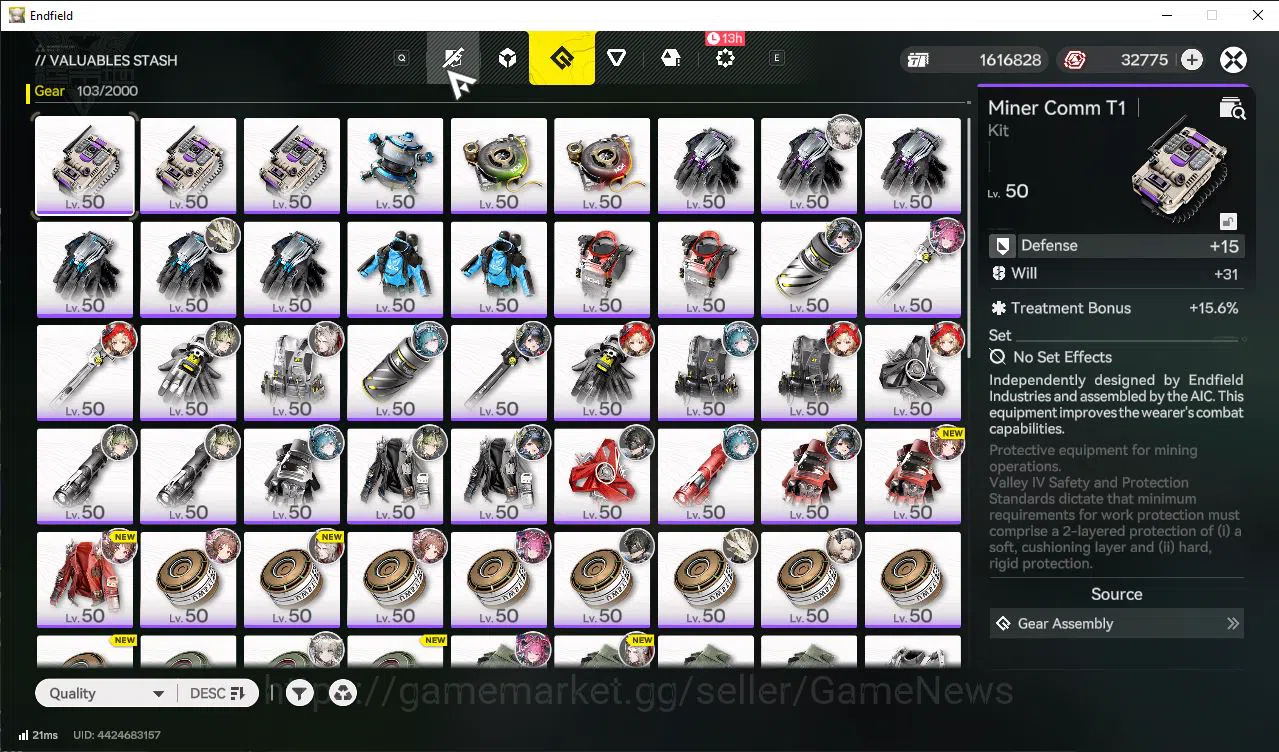 Arknights: Endfield Accounts Asia|Ready Gacha|Lv57|7SSR(3Limit)+8(*6WP)(Rossi,YvonneP2)+Sign,Tangtang|32k Oro|Ars 12
