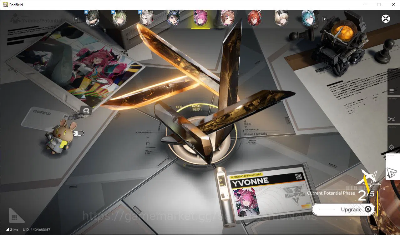 Arknights: Endfield Accounts Asia|Ready Gacha|Lv57|7SSR(3Limit)+8(*6WP)(Rossi,YvonneP2)+Sign,Tangtang|32k Oro|Ars 7