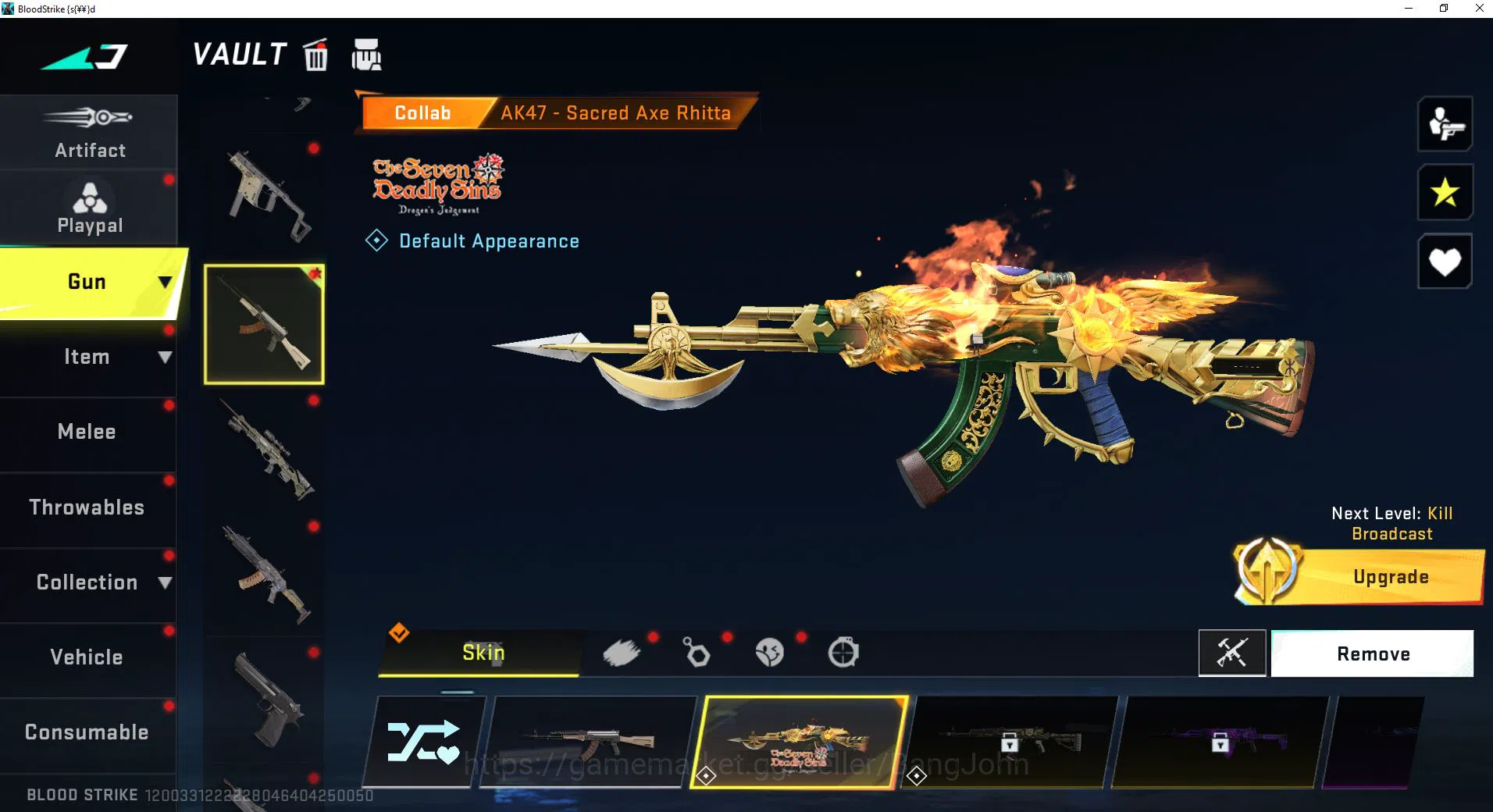 Blood Strike Accounts ASIA DIAMOND|BLEACH ETHAN|AK47 AXE RHITTA|COLLAB S image 10