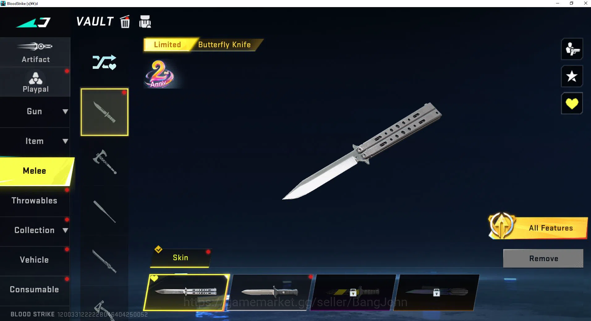 Blood Strike Accounts ASIA DIAMOND|BLEACH ETHAN|AK47 AXE RHITTA|COLLAB S image 5