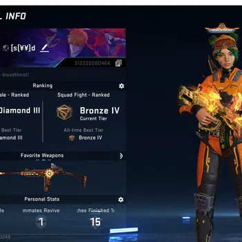 Blood Strike Collab Skin ASIA DIAMOND|BLEACH ETHAN|AK47 AXE RHITTA|COLLAB S image 1