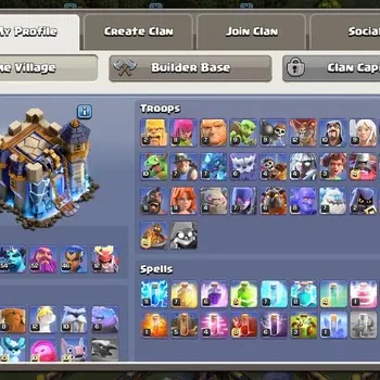 Clash of Clans Accounts High-End TH18-BH10|Lv.252|BK66,AQ70,M54,GW52,RC46,DD12|BM35-BC35|HH10|7 Legendary,9 Gold Skins|1900