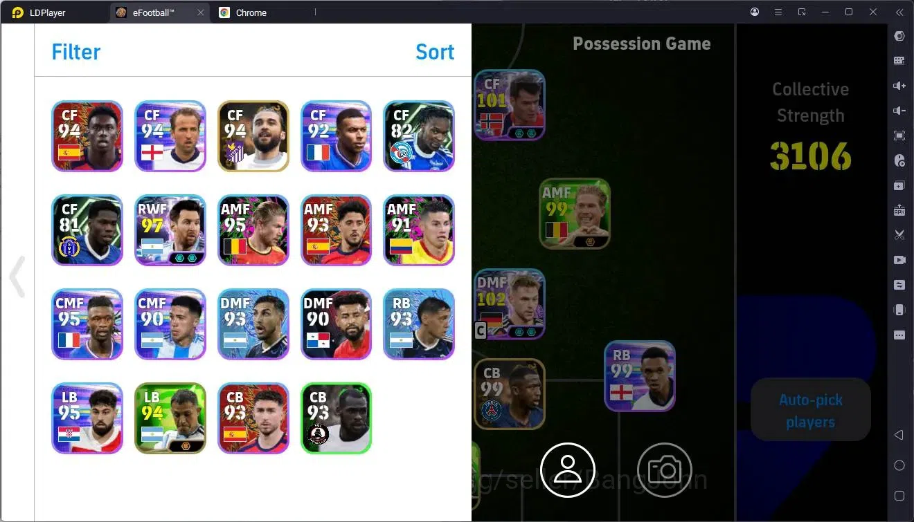 eFootball Accounts Mobile |PW 3106|Bigtime Kvaratskhelia|Epic Gerrard image 2