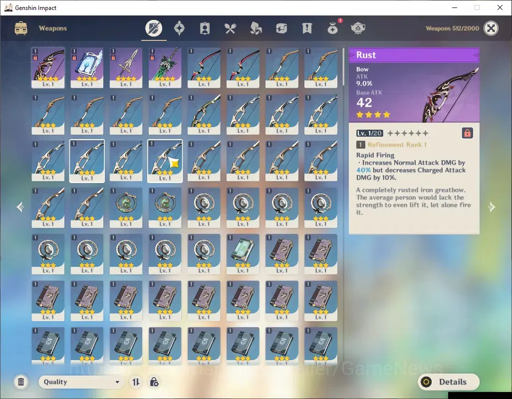 Genshin Impact Accounts ASIA|AR 25|All Unset|1 Limited + 1(*5 Char Standar image 3
