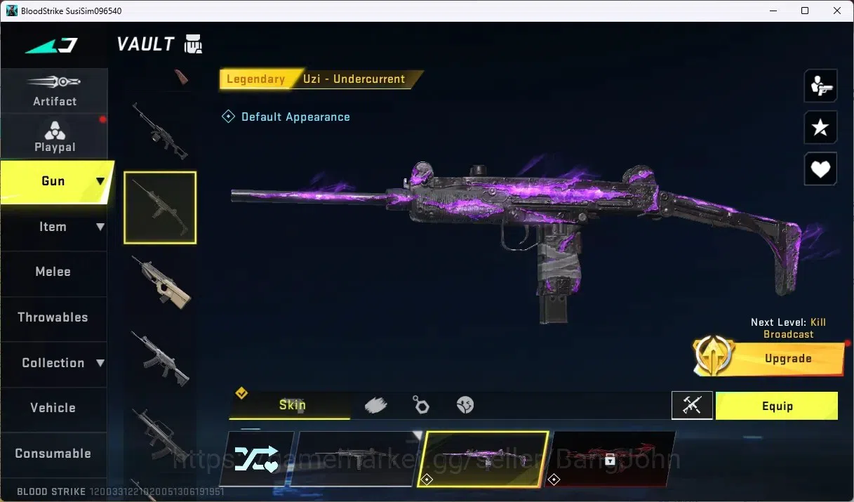 Blood Strike Accounts ASIA |STRATER| 1 ULTRA MELEE: Talon Knife - Sanctu image 2