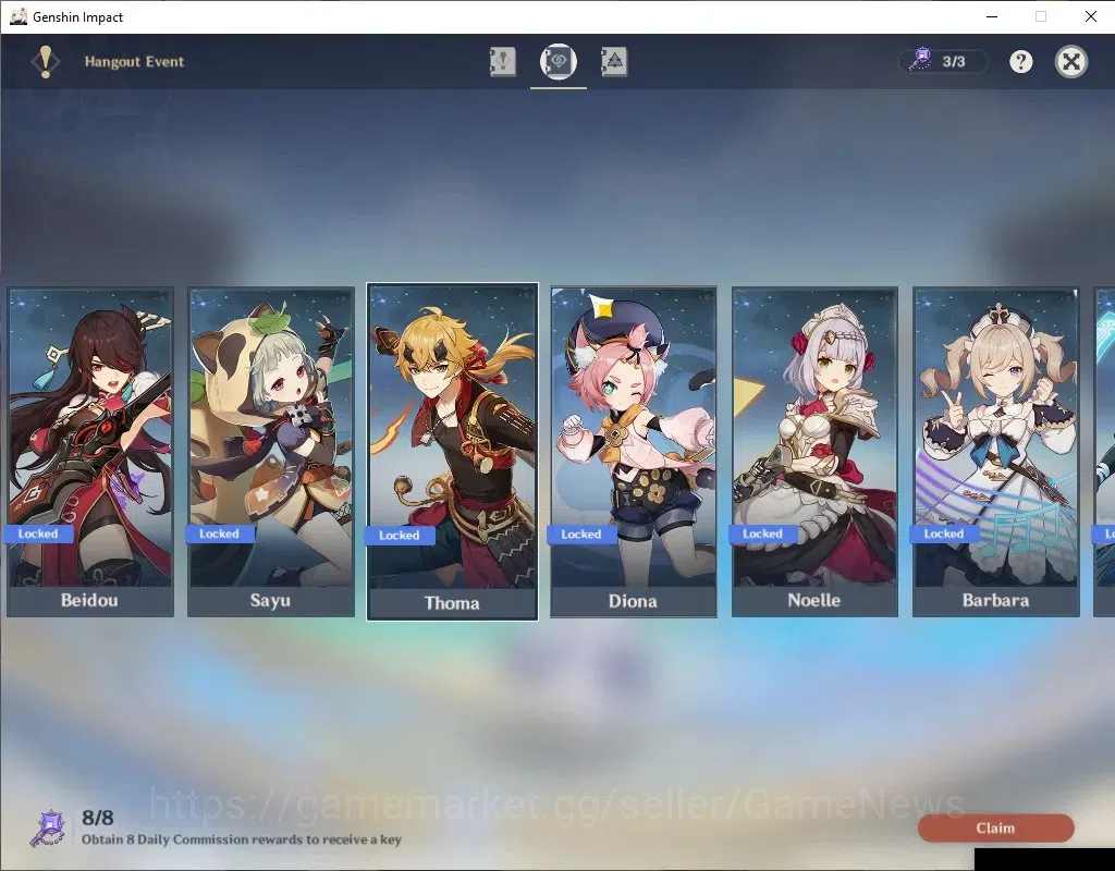 Genshin Impact Accounts ASIA|AR55|5 Limited+2(*5Wep)|Varka+Sign,Nicole,Fli image 17