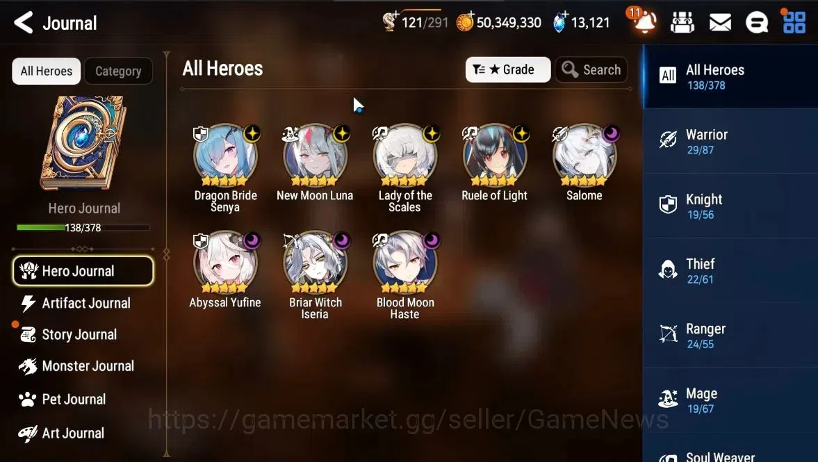 Epic Seven Accounts GLOBAL Unverif|New Era|8 ML(Salome,RoLight,NM Luna image 4