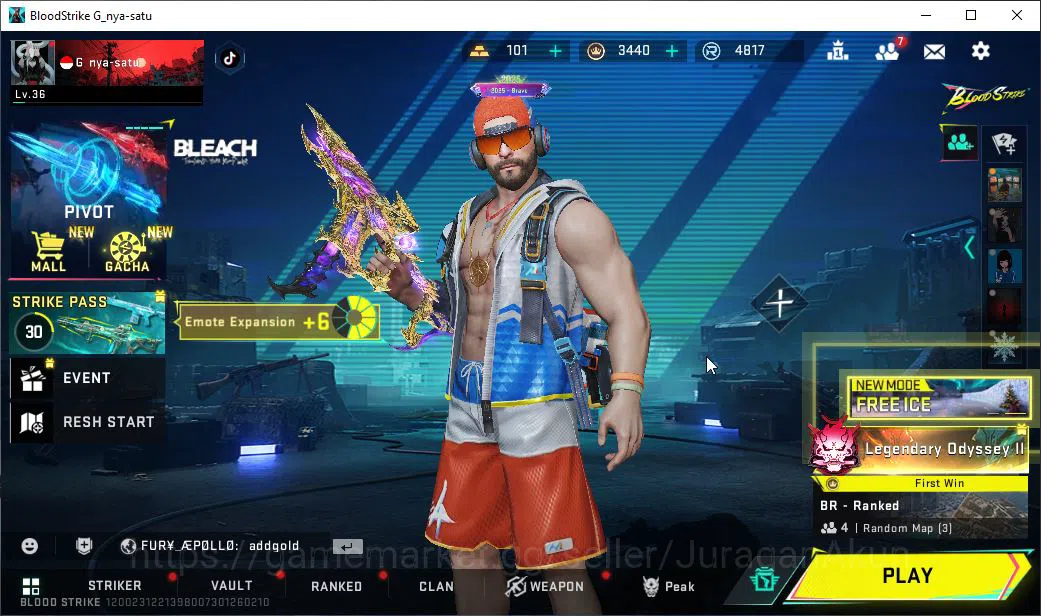 ASIA|ETERNAL Vector-Shadowdrake|10 ULTRA MP5,Vector,DS,SCAR,QBZ95,Etc|Limited RPK 101 Gold|NetEase|Check SS(BLS2641) Blood Strike Mid-Tier ASIA|ETERNAL Vector-Shadowdrake|10 ULTRA MP5,Vecto image 1