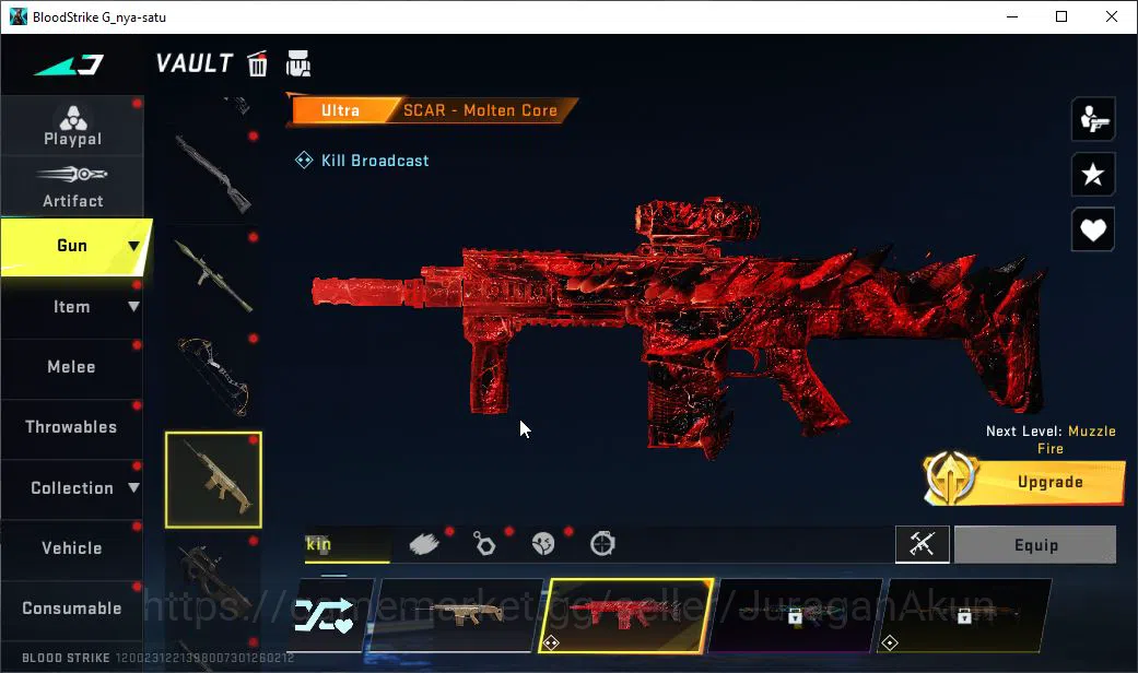 Blood Strike Accounts Mid-Tier ASIA|ETERNAL Vector-Shadowdrake|10 ULTRA MP5,Vector,DS,SCAR,QBZ95,Etc|Limited RPK 101 11