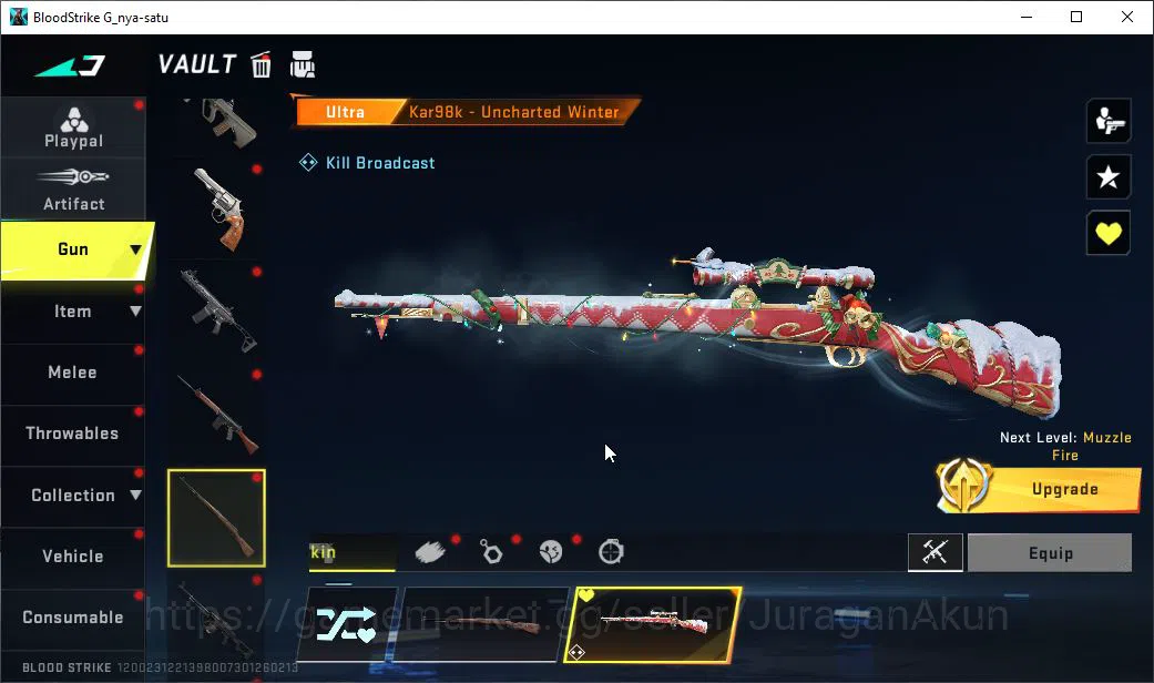 Blood Strike Accounts Mid-Tier ASIA|ETERNAL Vector-Shadowdrake|10 ULTRA MP5,Vector,DS,SCAR,QBZ95,Etc|Limited RPK 101 12