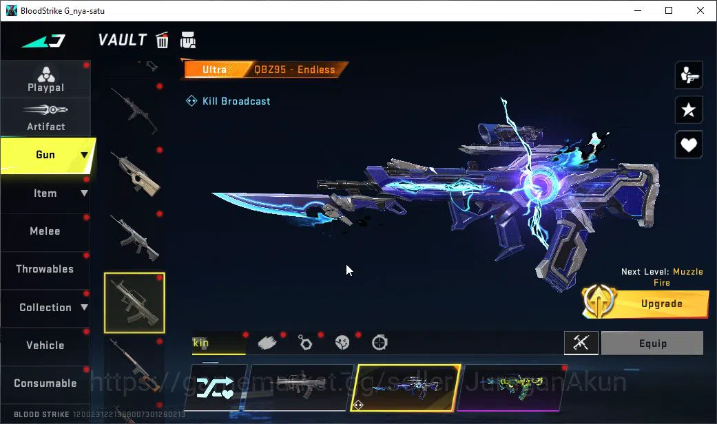 Blood Strike Accounts Mid-Tier ASIA|ETERNAL Vector-Shadowdrake|10 ULTRA MP5,Vector,DS,SCAR,QBZ95,Etc|Limited RPK 101 13