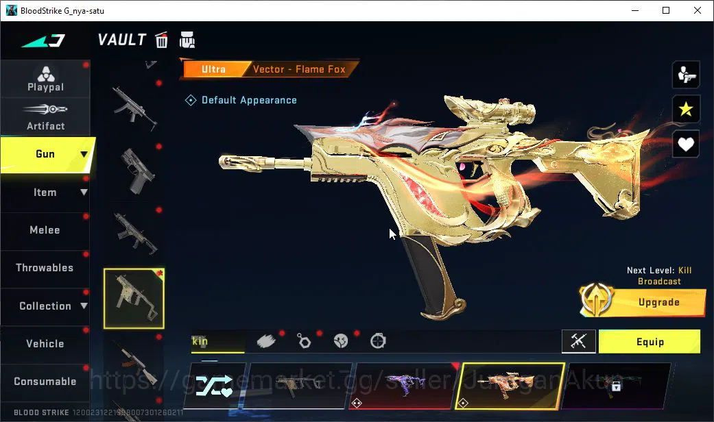 Blood Strike Accounts Mid-Tier ASIA|ETERNAL Vector-Shadowdrake|10 ULTRA MP5,Vector,DS,SCAR,QBZ95,Etc|Limited RPK 101 9