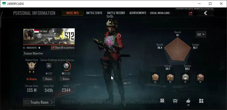 Arena Breakout Accounts MOBILE|Lvl 30|SV 155M|CV 102M|Battle Machete|Decre image 2