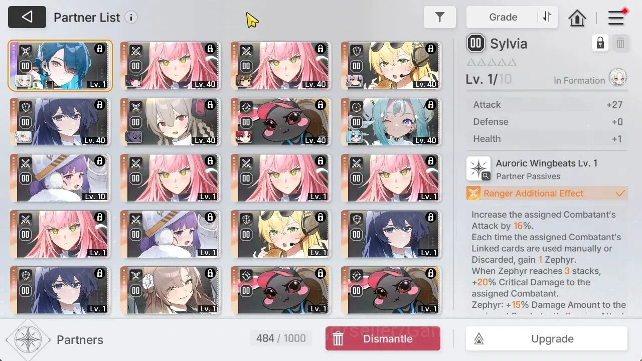 Chaos Zero Nightmare Accounts GLOBAL Lv47|9 SSR[HaideMarieM2+Sign,NineM2,Tiphera image 6