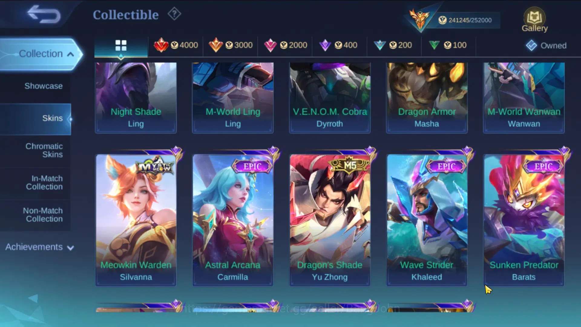 Mobile Legends: Bang Bang Accounts Global|Skin 572|Collector Ling+Natalia+Yi-Sun Shin image 2