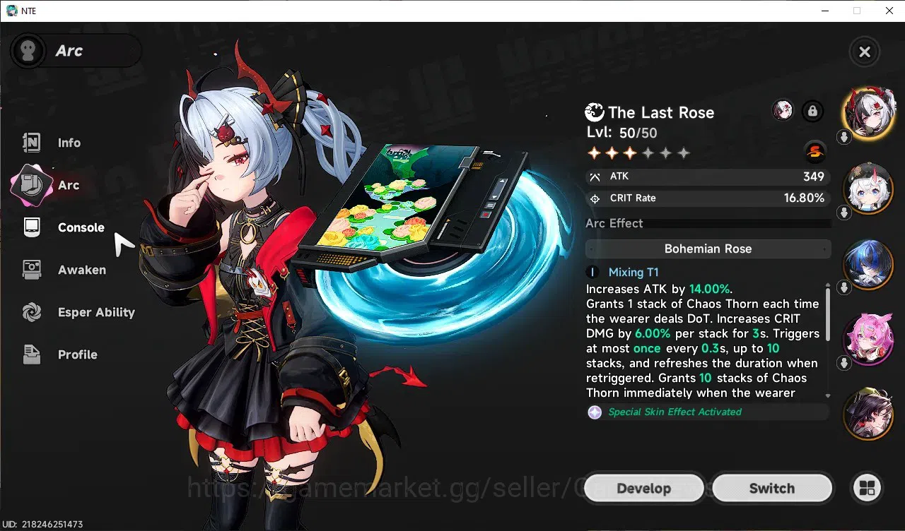 Neverness to Everness Accounts GLOBAL SEA|HL 36|TL 26|9 SSR 2 Limited (LacrimosaA image 2