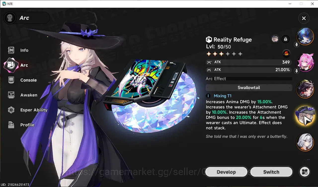 Neverness to Everness Accounts GLOBAL SEA|HL 36|TL 26|9 SSR 2 Limited (LacrimosaA image 6
