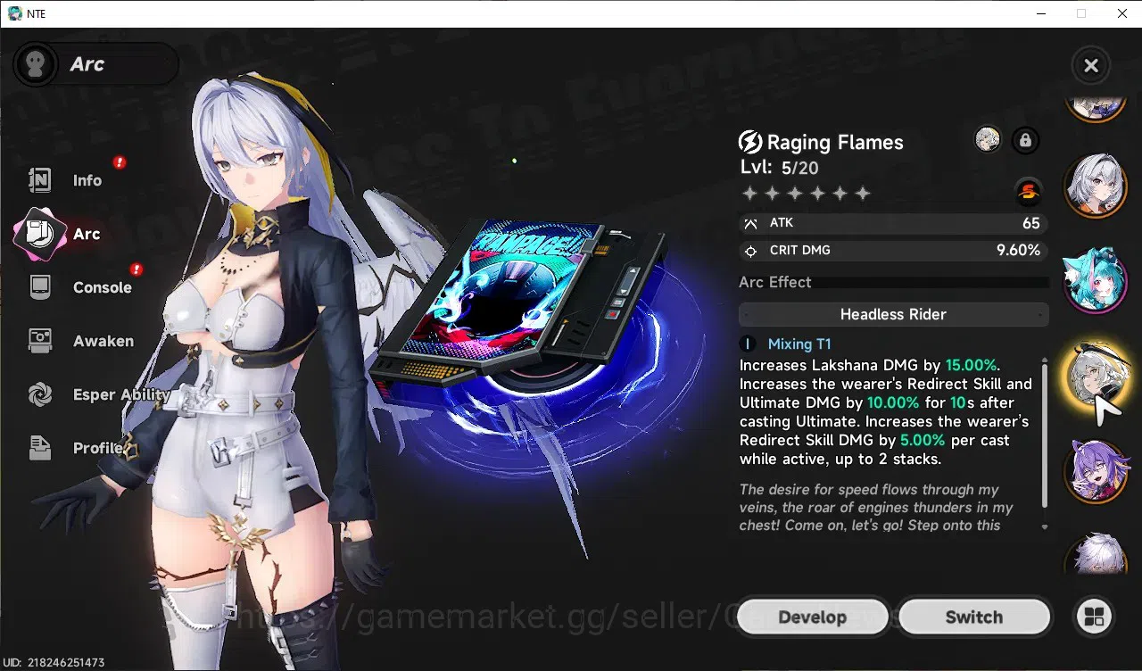 Neverness to Everness Accounts GLOBAL SEA|HL 36|TL 26|9 SSR 2 Limited (LacrimosaA image 7