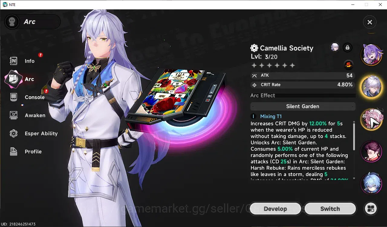 Neverness to Everness Accounts GLOBAL SEA|HL 36|TL 26|9 SSR 2 Limited (LacrimosaA image 8