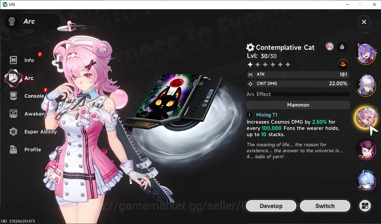 Neverness to Everness Accounts GLOBAL SEA|HL 36|TL 26|9 SSR 2 Limited (LacrimosaA image 9