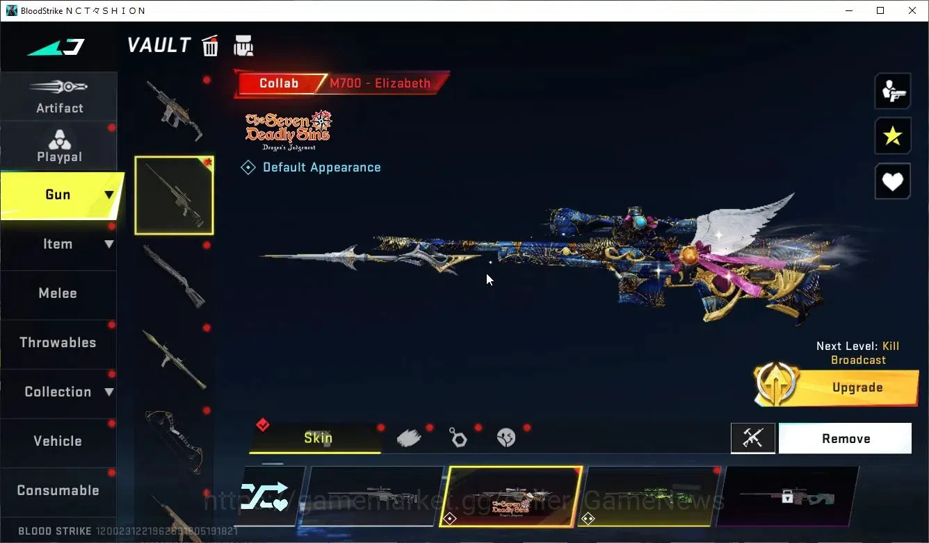 Blood Strike Accounts ASIA|Collab 7DS[M700,AK47,Karl98,QBZ95],Collab BLE image 16