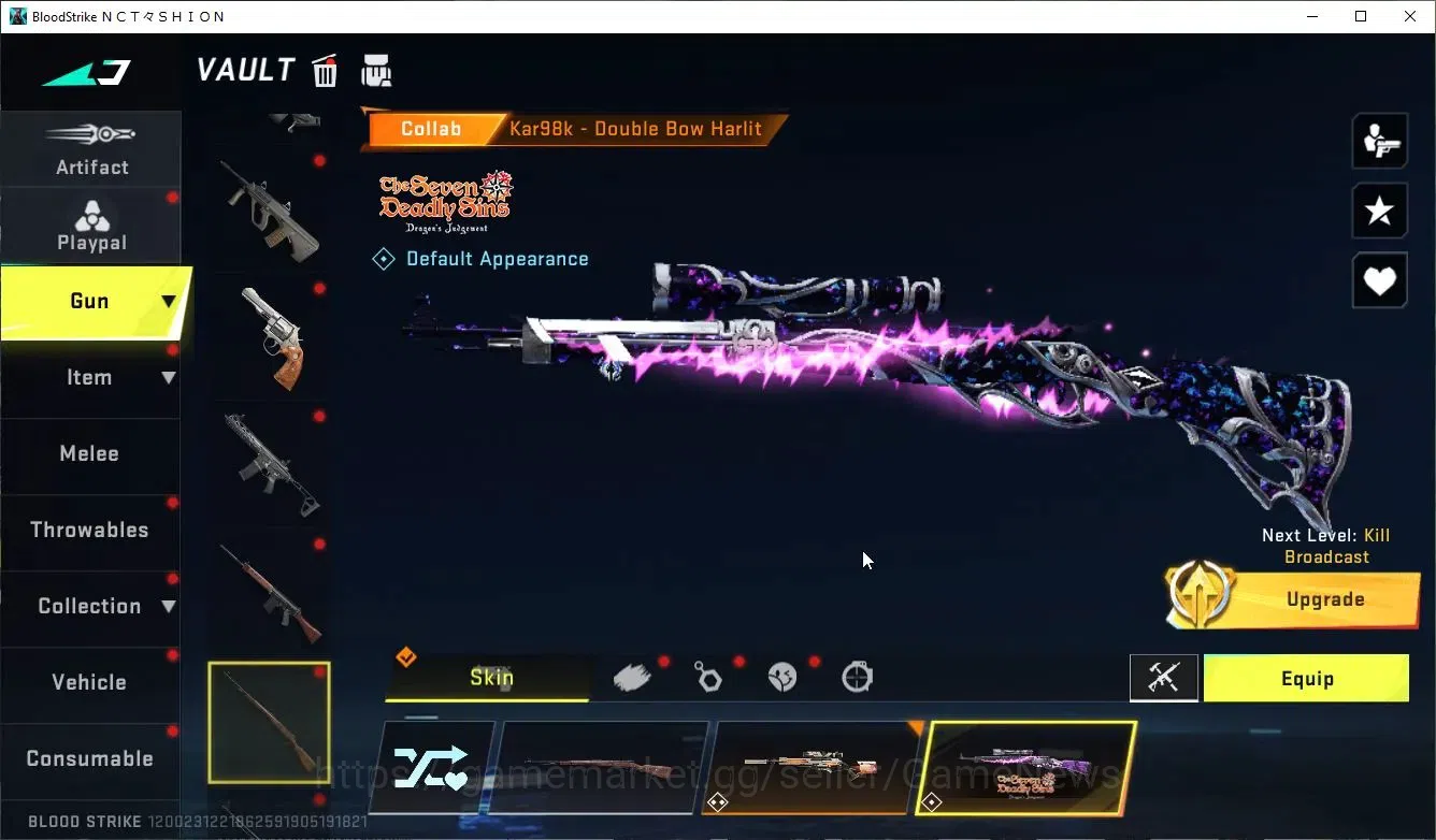 Blood Strike Accounts ASIA|Collab 7DS[M700,AK47,Karl98,QBZ95],Collab BLE image 18