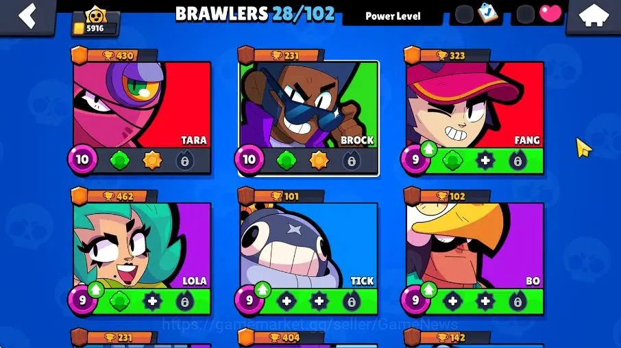 Brawl Stars Accounts 5916 Trophy|28 Brawlers 5 Mythic,4 Epic |9 Skins|2 Epic Skins|3,6K Coins|CN ON|Take Email(BRS1045) 4