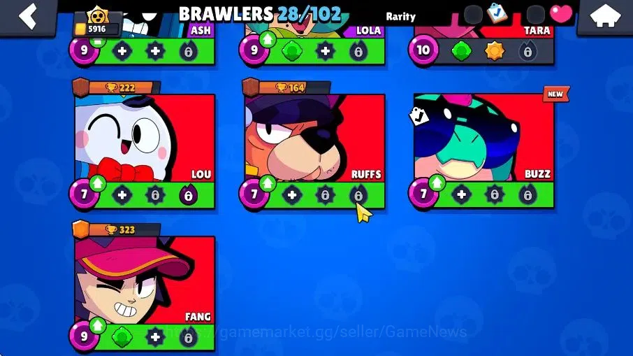 Brawl Stars Accounts 5916 Trophy|28 Brawlers 5 Mythic,4 Epic |9 Skins|2 Epic Skins|3,6K Coins|CN ON|Take Email(BRS1045) 5