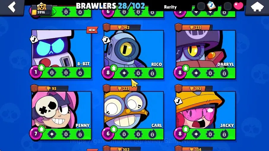 Brawl Stars Accounts 5916 Trophy|28 Brawlers 5 Mythic,4 Epic |9 Skins|2 Epic Skins|3,6K Coins|CN ON|Take Email(BRS1045) 7