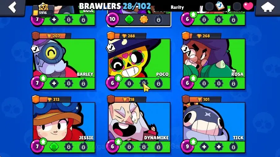 Brawl Stars Accounts 5916 Trophy|28 Brawlers 5 Mythic,4 Epic |9 Skins|2 Epic Skins|3,6K Coins|CN ON|Take Email(BRS1045) 8