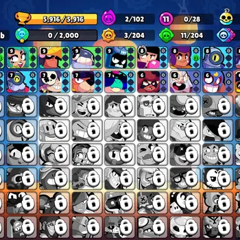Brawl Stars Accounts 5916 Trophy|28 Brawlers 5 Mythic,4 Epic |9 Skins|2 image 1