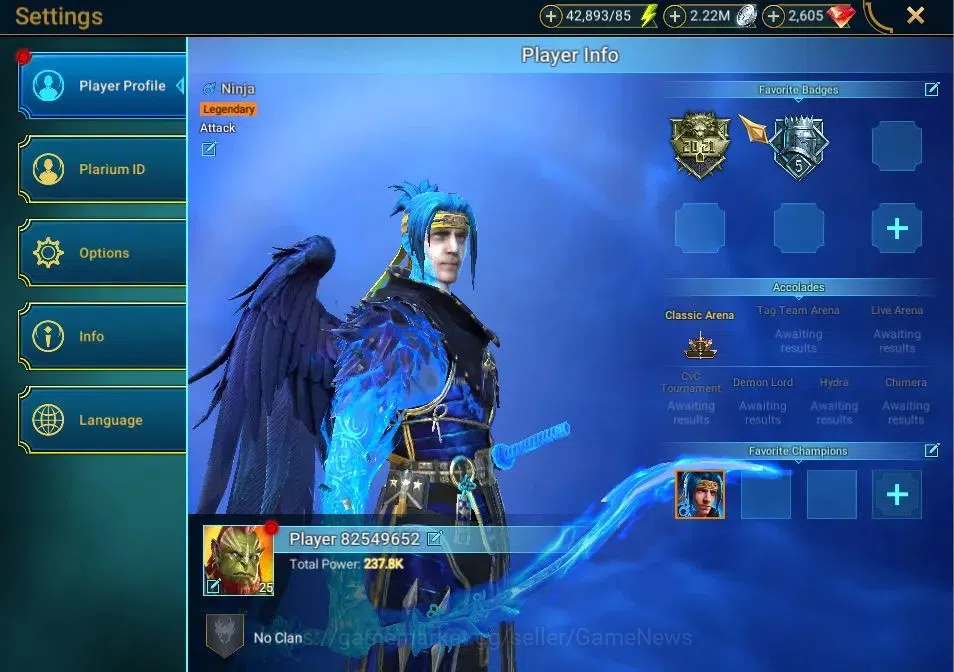 Raid: Shadow Legends Accounts Lv 25|Power 237K|7 Legend(Togron,Ninja,Deliana,Guu image 2
