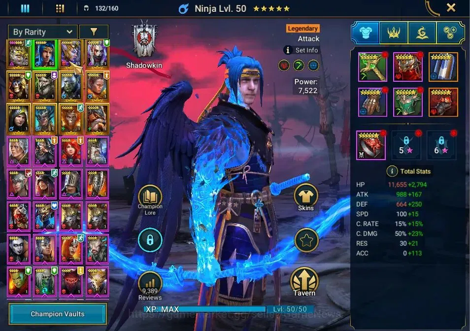 Raid: Shadow Legends Accounts Lv 25|Power 237K|7 Legend(Togron,Ninja,Deliana,Guu image 4