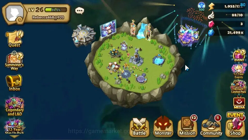 Summoners War: Sky Arena Accounts Starter ASIA|Lv 26|Ready Gacha|103 12 YSC + 160 11 YSC + 3 LAAS + 5 LS + 4 LDS + 121 MS |1 1